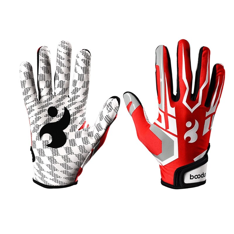 Boodun Batting Gloves Unisex Baseball Softball Batting Gloves Anti-Slip Batting Gloves for Adults Baseball Accessories: Red