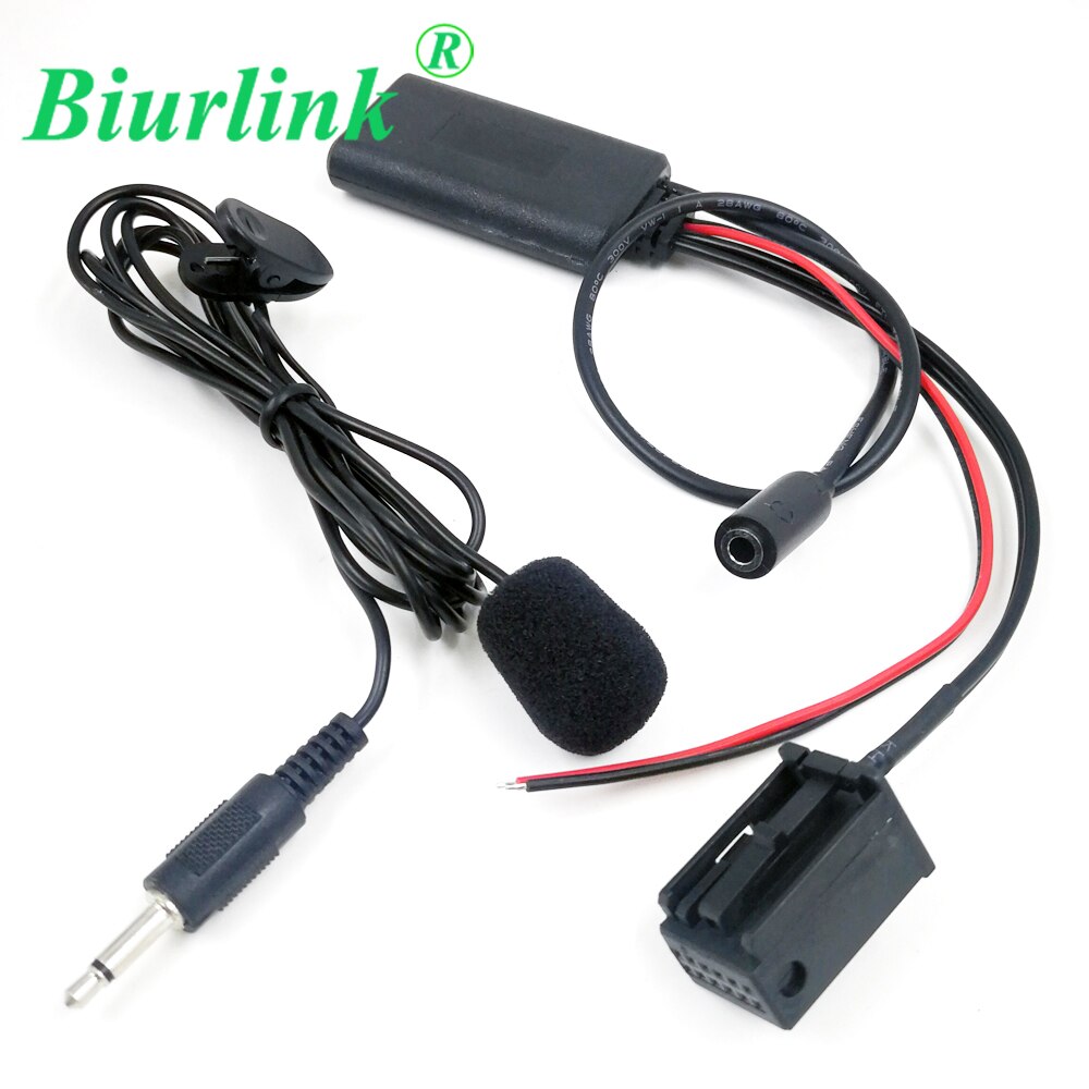 Biurlink 12Pin Draadloze Bluetooth Handsfree Microfoon Aux-In Kabel Adapter Voor Bmw Mini Cooper Z4 S Radio boost Cd 53 R50