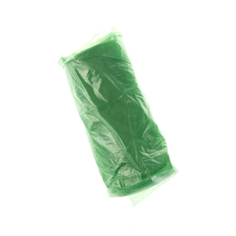 1 ruller plastikposer skraldeposer enkelt farve tyk praktisk miljørengøring affaldspose 50*60cm: Grøn