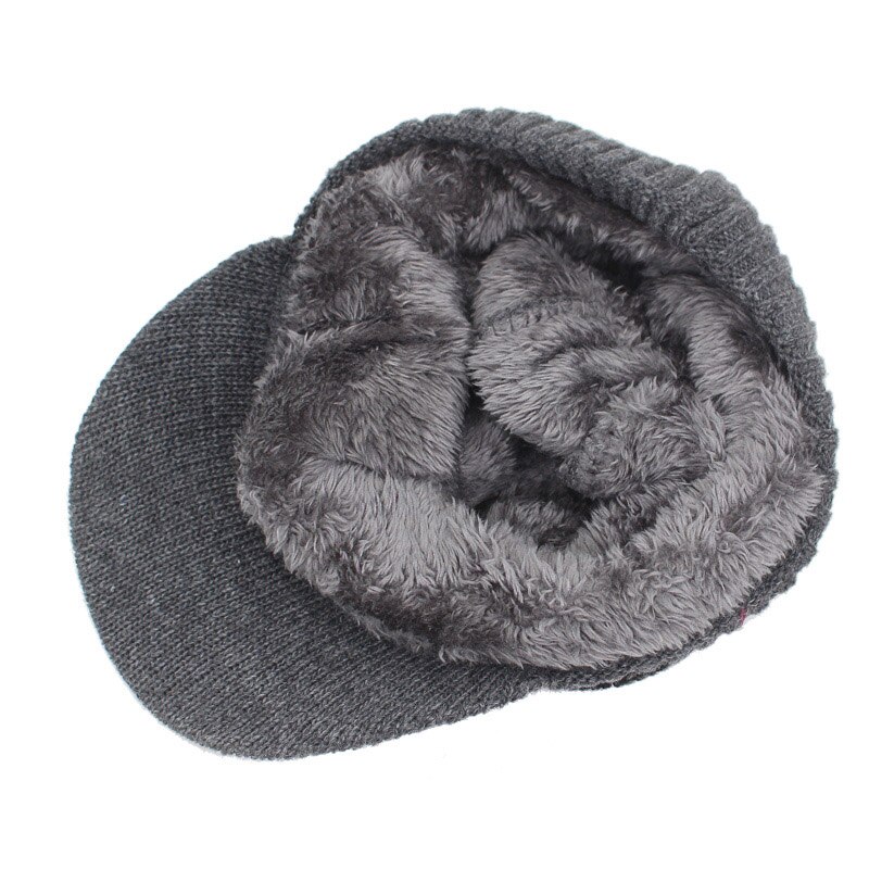 Vinter hatte beanies til mænd varm mand plus fløjl strikkede hatte tørklæder cap krave sæt balaclava maske motorhjelm gorras