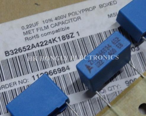 30 PIÈCES B32652 652 U22 U33 K 400V 0.22UF 0.33UF 224K 334K P = 15mm RENCONTRÉ FILM CONDENSATEUR