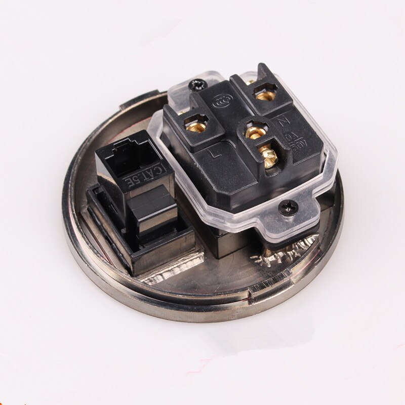 desktop socket outlet Computer Table Wire Hole Cover table cable grommet Pop-up Outlets Three Inserts Power outlet