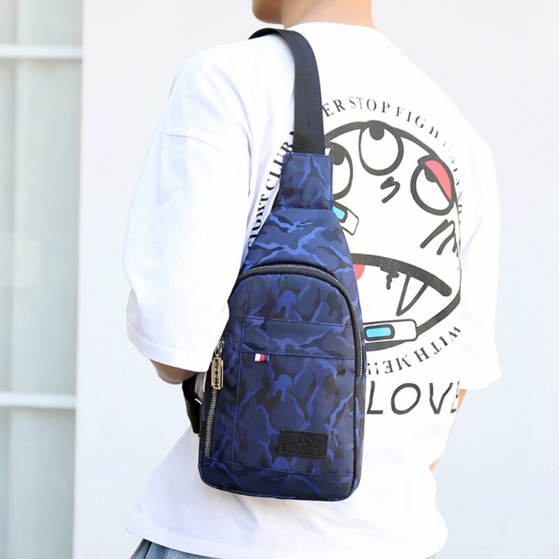 Heren dames outdoor canvas crossbody borsttas reis sport schoudertas