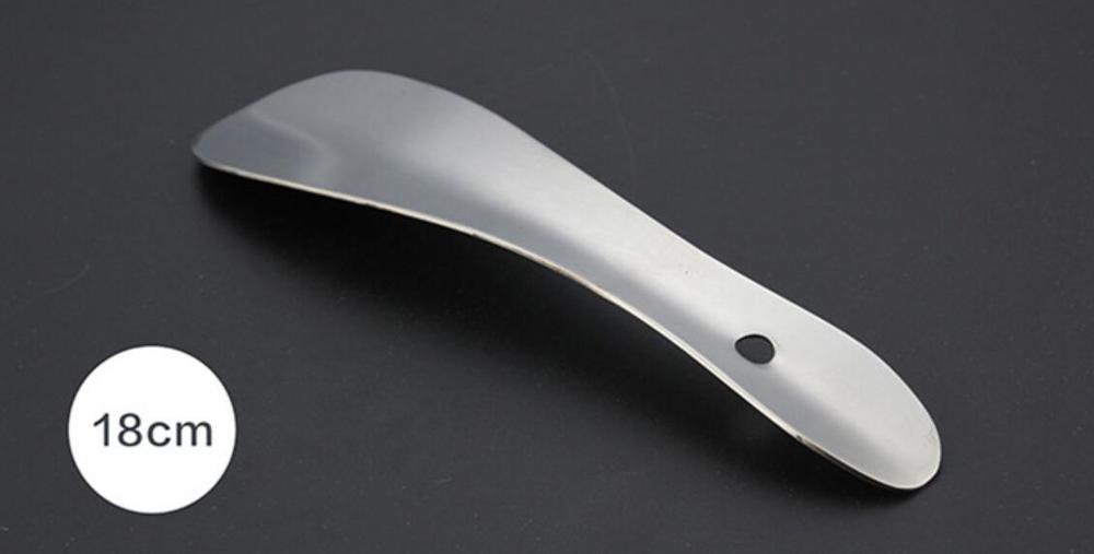 Edelstahl schuhlöffel 15-80 cm 7 größen schuhlöffel Schuh heber schuh Zubringer metall schuh Auszieher: 18CM