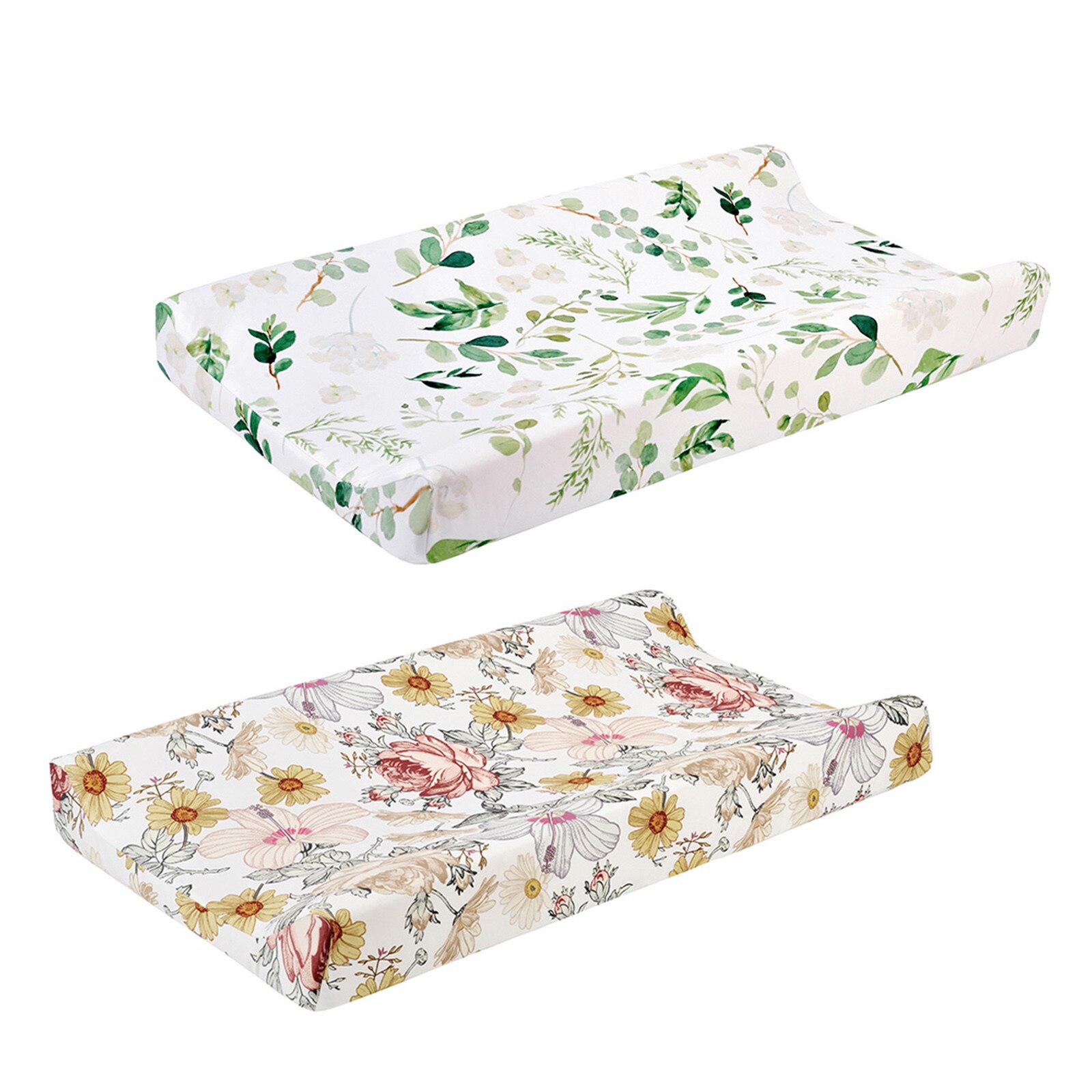 2Pcs Baby Veranderende Tafel Baby Kwekerij Luier Veranderende Pad Soft Cotton Blend Cover Veranderende Tafel Cover Funda Cambiador Ajustable: B
