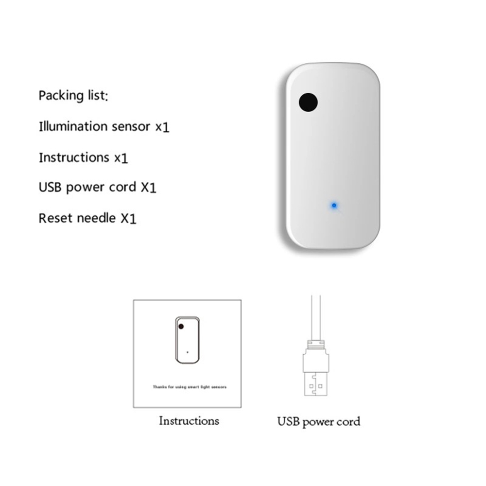 Wi-Fi Light Sensor Brightness Detection Linkage Lamps Light Switches Sockets Curtains APP Control Voice Control Self-adhesive