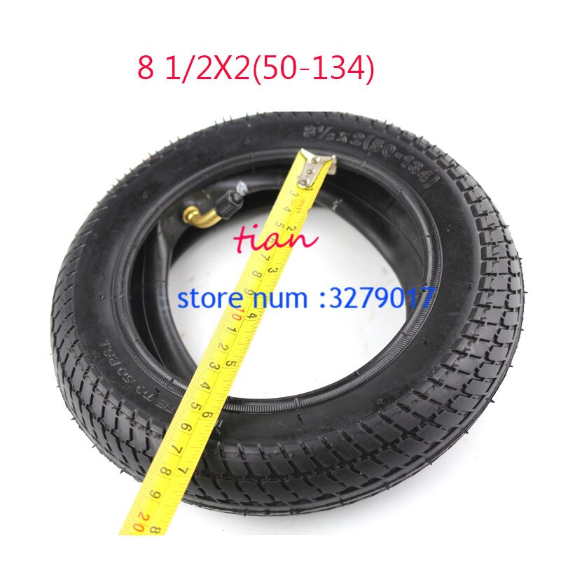 (8 ' 1/2 '  x2 tommer ) 8 1/2 x 2(50-134)  trye dæk til gas scooter & el scooter børne gas/el scooter, barnevogn klapvogn