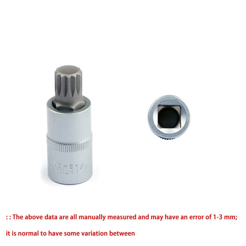 8 pcs 1/4&amp;quot; 3/8&amp;quot; 1/2&amp;quot; Torx Bit Socekt Set Adapter Allen Key Spline Bits Universal Head For Torque Spanner Ratchet Socket Wrench
