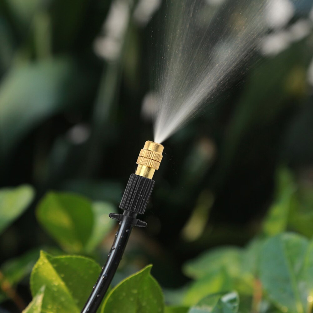 5pcs Adjustable Thread Copper Water Sprinkler Head Automatic Spray Tip Nozzles Nebulizer 4/7 Pipe Watering Irrigation System Gar