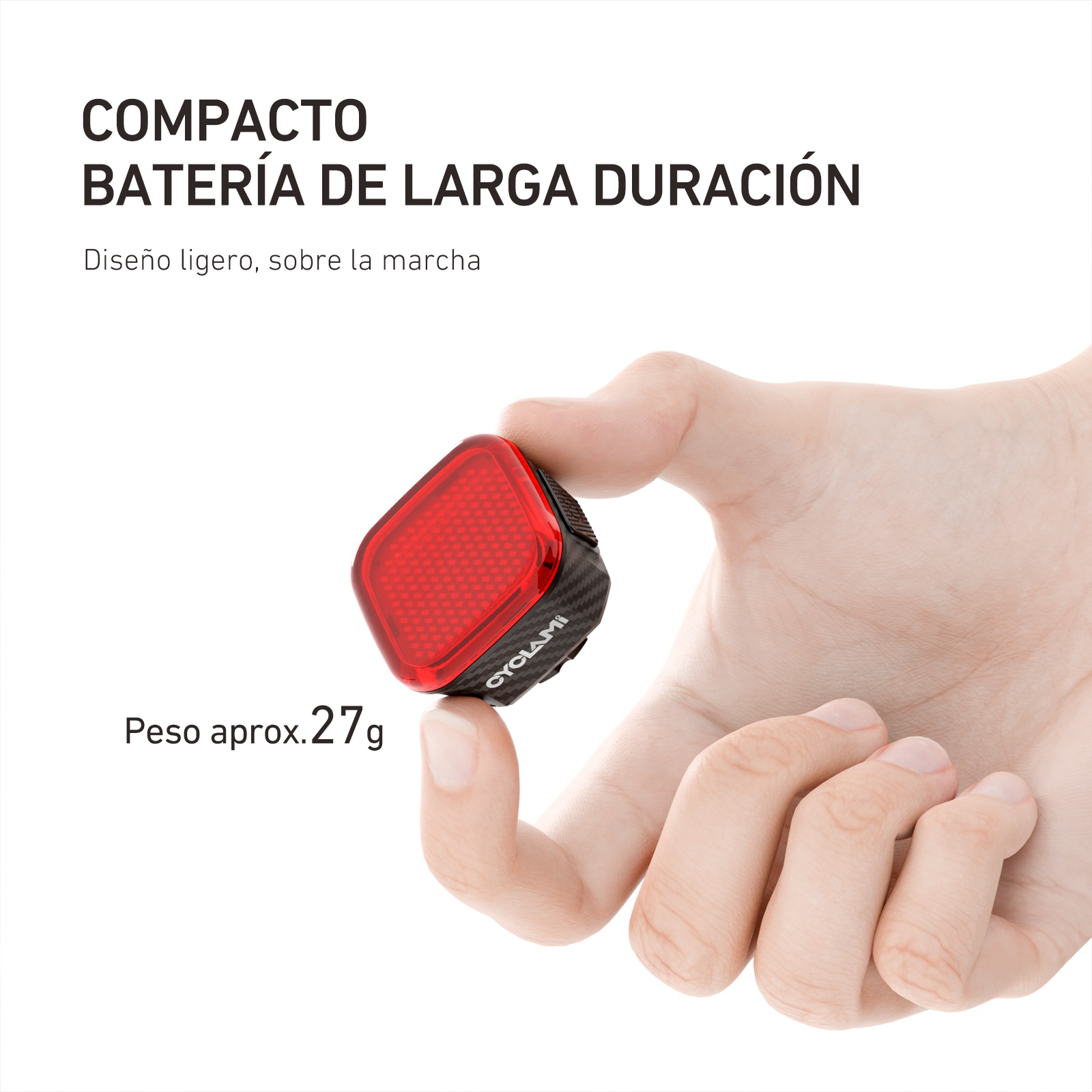 Luz trasera para bicicleta CYCLAMI con sensor de freno automático y sincronización inalámbrica, luz trasera LED inteligente para ciclismo CY180