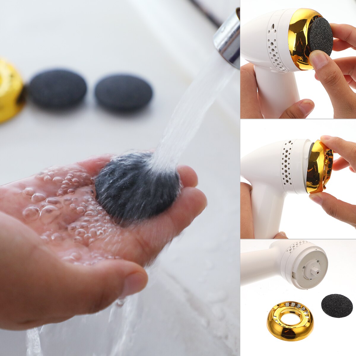 Electronic Foot File Rechargeable Vacuum Adsorption Pedicure Machine Multifunction Electric Remove Calluses Foot Care Tool