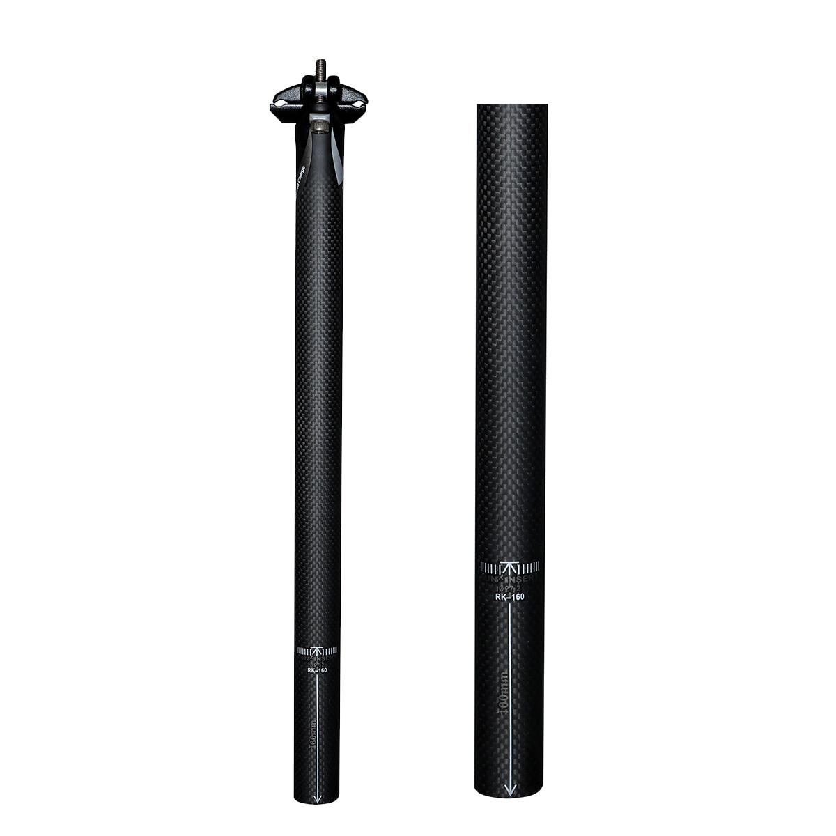 Mountain &amp; Road 3K Full Carbon Fibre Fiets Zadelpen Carbon Fiets Zadelpen Mtb Fietsonderdelen 27.2/ 30.8/31.6*350/400 Mm