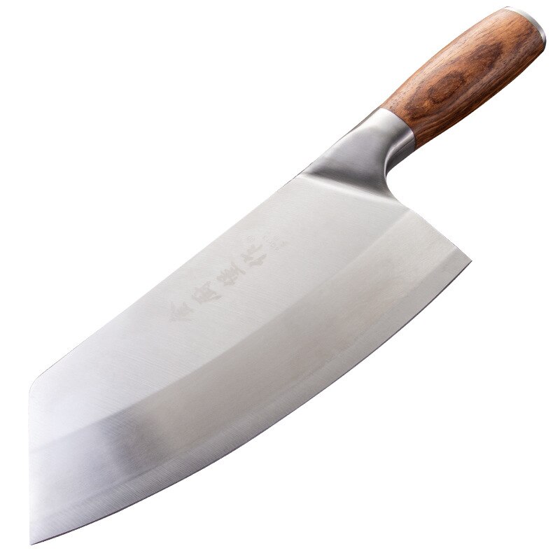 Kockkniv rostfritt stål 7 tum kinesiska köksknivar kött fisk grönsaker skärkniv supervass blad rosenträ klyfve
