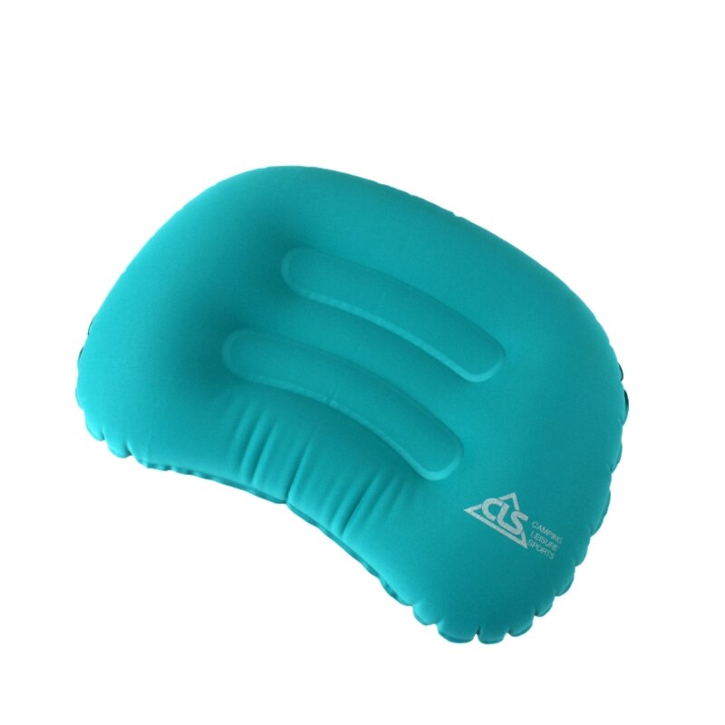 Portable Inflatable Pillow Travel Air Pillow Neck Pillow Camping Sleeping Gear 24BD: Blue