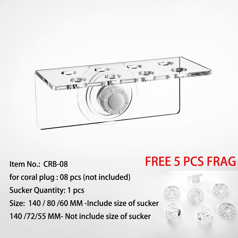 Marine Sources Aquarium Clear Acrylic Coral Frag Plugs Rack Holder SPS Coral Support Seawater Fish Tank Accessories: CRB-08