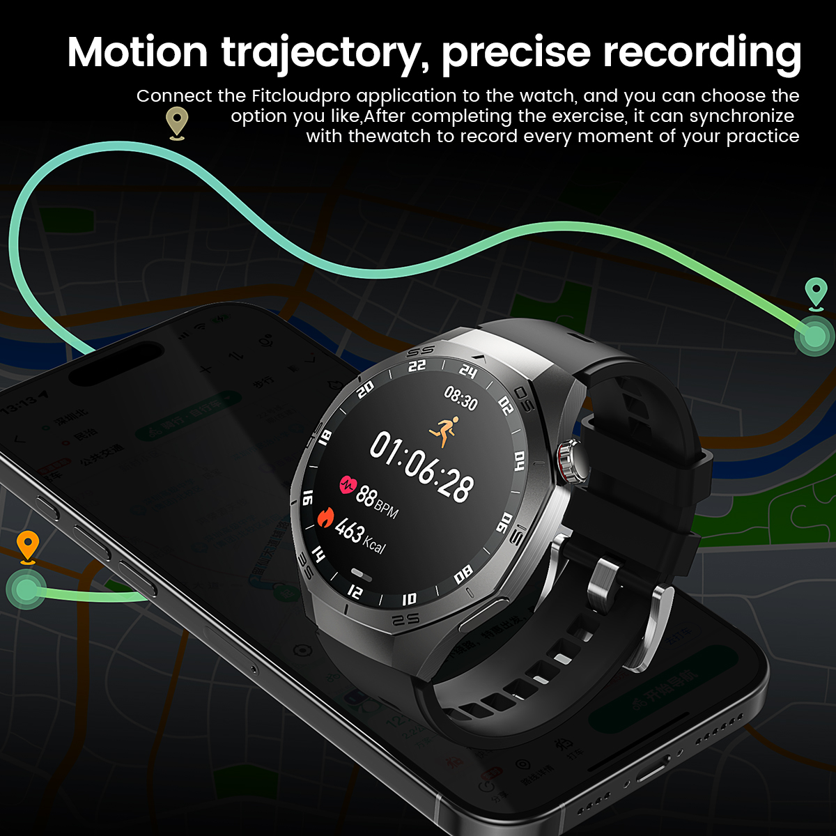 Gt 5 pro smartwatch masculino tela amoled gps esportes bluetooth chamada freqüência cardíaca oxigênio no sangue ao ar livre à prova dwaterproof água smartwatch 2025 novo