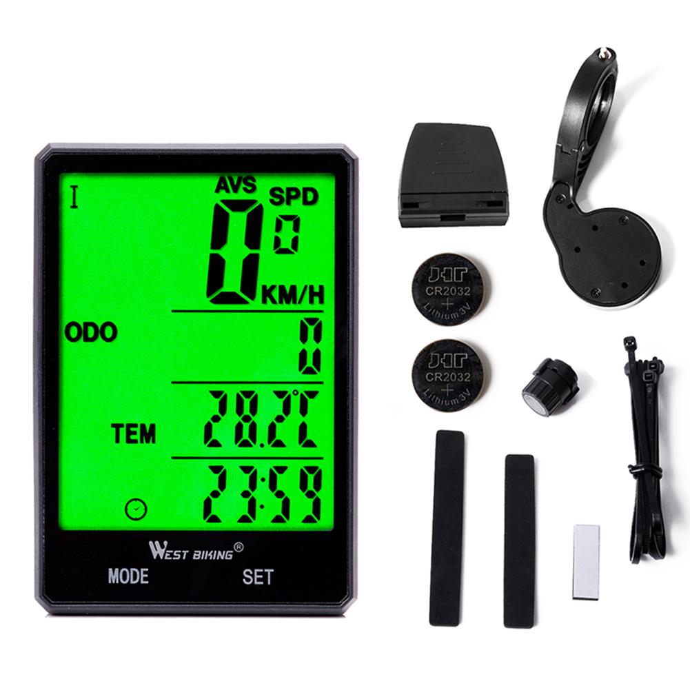 Waterproof Bicycle Computer With Backlight Wireless Wired Bicycle Computer Bike Speedometer Odometer Bike Stopwatch: Type A wireless