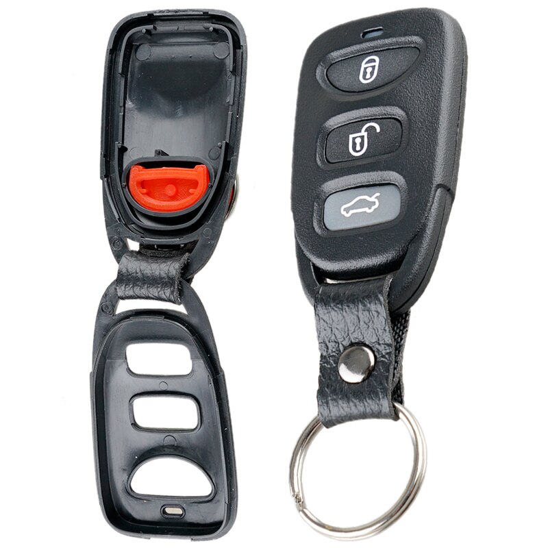 Auto Auto Sleutel Shell Case Vervanging 3 + 1 Knoppen Auto Afstandsbediening Sleutel Shell Fit Voor Hyundai Tuscon Accent Elantra sonata Kia Carens