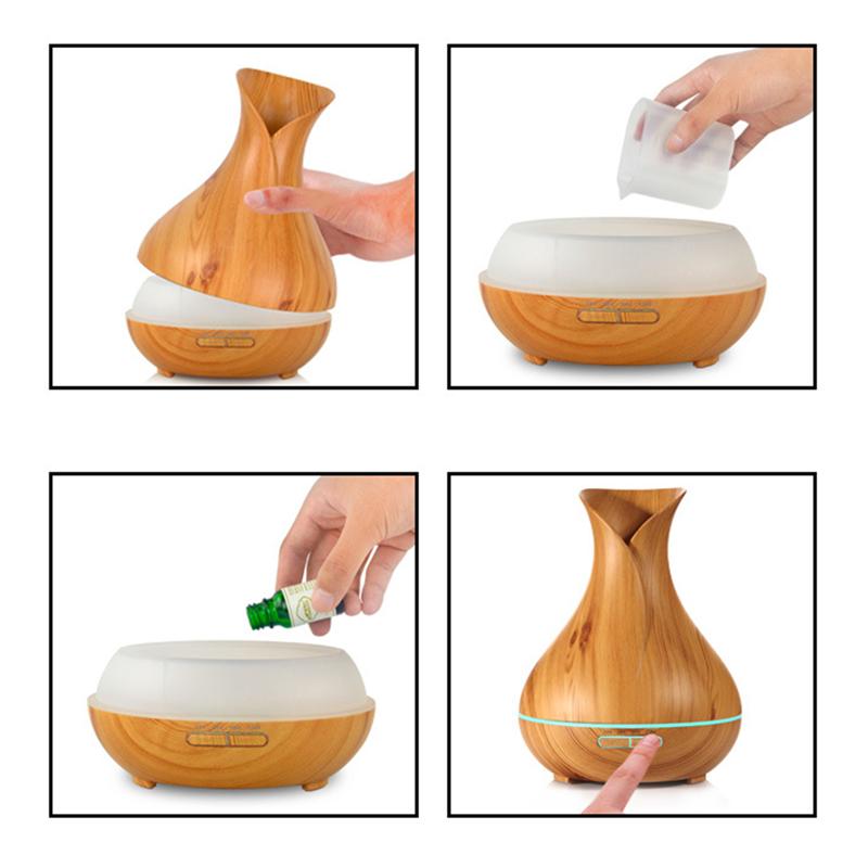 Luchtbevochtiger Aroma Diffuser Bloem Vaas Stille Vicedeal