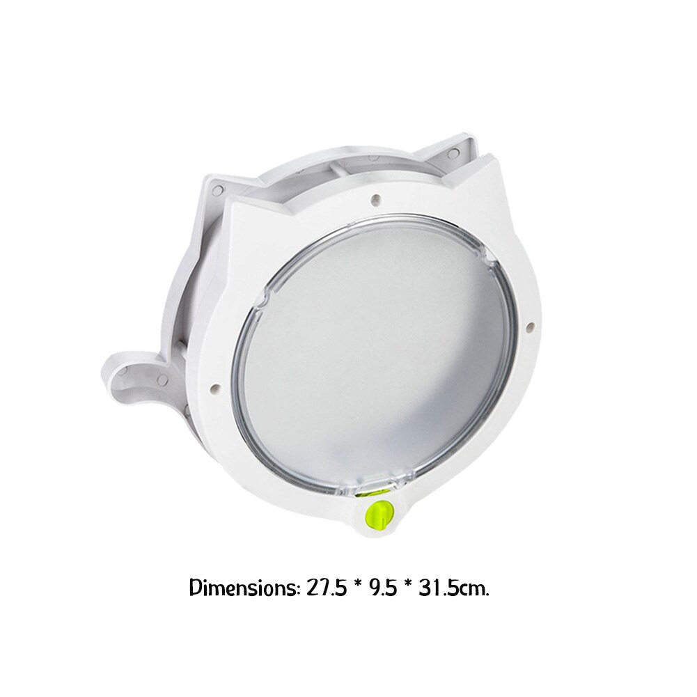 Dog Cat Flap Door Security Lock Kitten Pet Security Door ABS Animal Small Cat Gate Pet Supplies Exit Door Gate: white