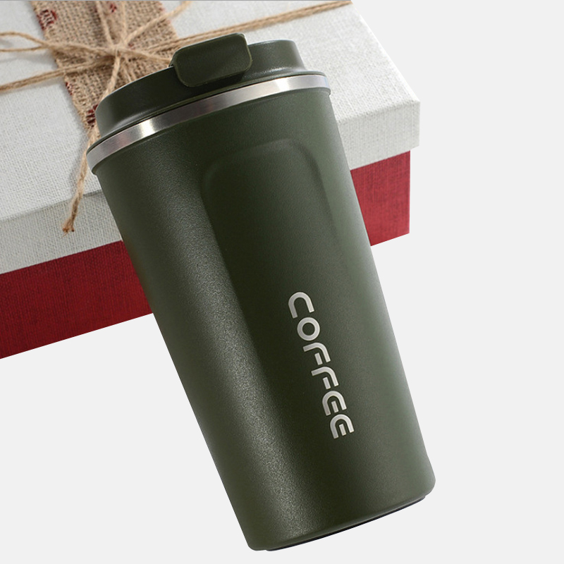 510/380ML Double acier inoxydable Thermos bouteille d'eau tasse à café épaissi voyage Thermo tasse pour Thermos fiole Termo café: 380ml / 3