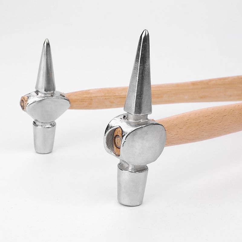 Steel Geological Hammer with Pointed Tip,Wood Handle,495 /400mm Length,for Geological Study,Rock Hounding,Prospecting молоток