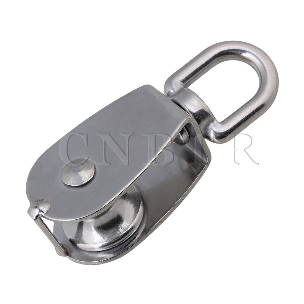 CNBTR Tainless Steel Wire Rope Crane Pulley Block Single Pulley Rigging