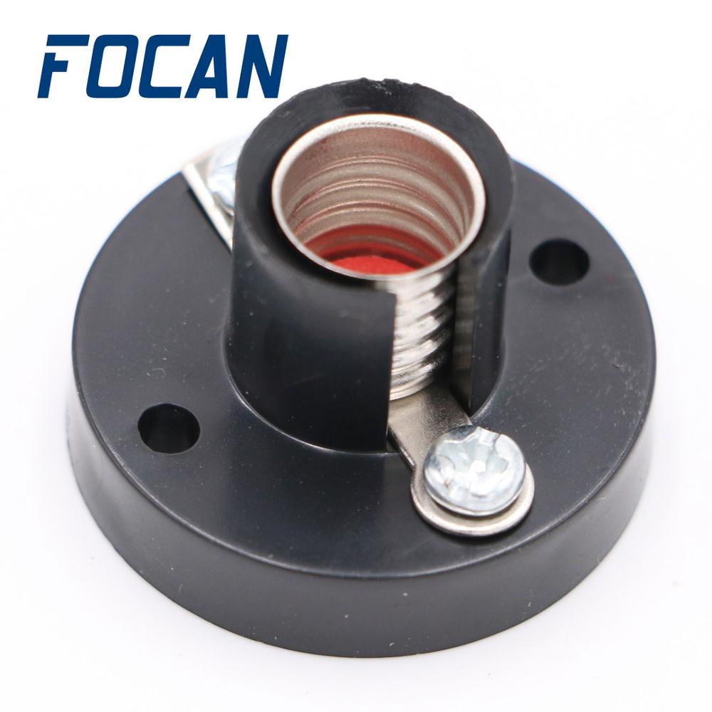 Mini porte-ampoule E10, en plastique, perles, Bases de lampe, Type de vis, douille d'ampoule, supports de lampe noirs, étudiant, expérience d'éclairage bricolage Ac