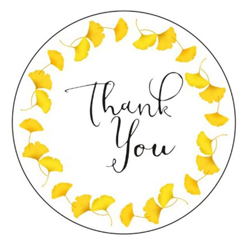 120 stuks /10 vellen bedankstickers herfstbloemen zegellabels rond label voor kerstdecoratie sticker