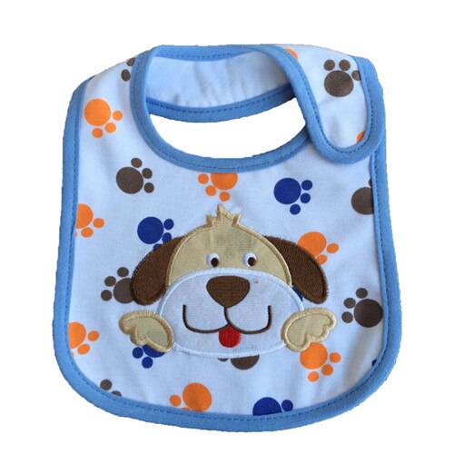 3 Stk/partij Baby Bibspattern Peuter Waterdicht Speeksel Handdoek Katoen Fit 0-3 Y: dog