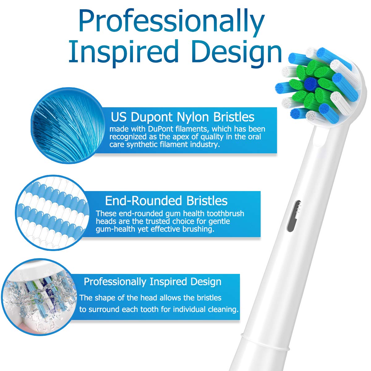 Cross Action Opzetborstels Voor Oral B D32 D1450 D1250 P9000 P7500 P8000 P4500 Elektrische Tandenborstel Heads