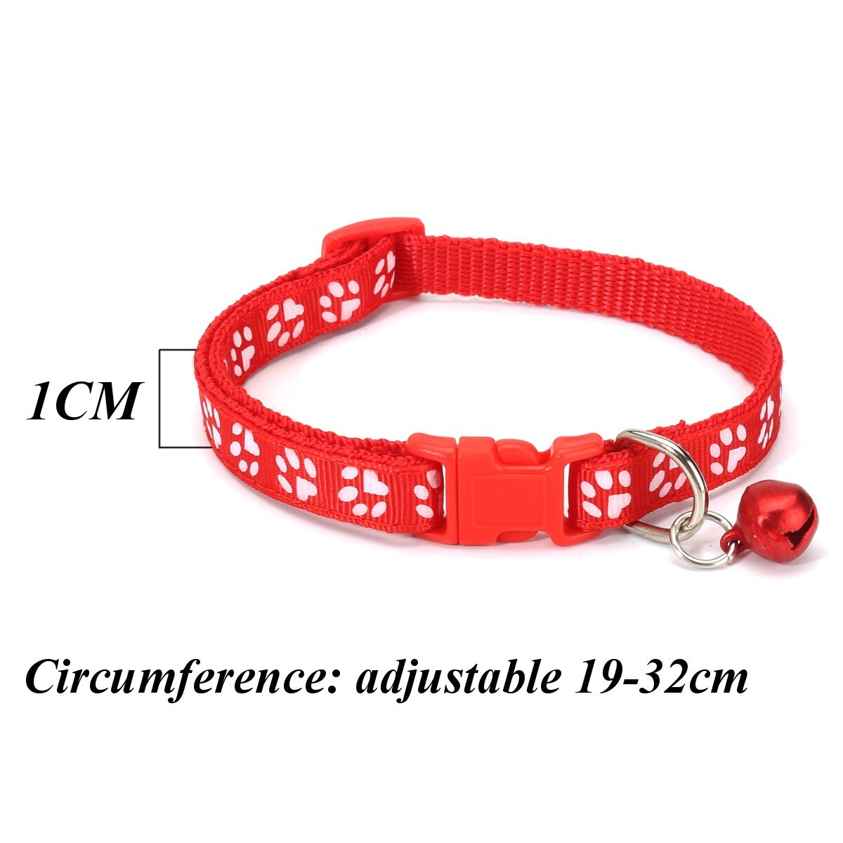 12 stks/partij Halsband Reflecterende Nylon met Bell Huisdier Leuke Mode Poot Hond Kat Puppy Charm Verstelbare Mooie Veiligheid Halsbanden