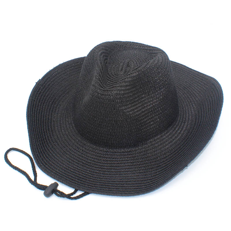 Straw Hats Cowboy Hat Breathable Summer Women Men Outdoor Travel Curl Brim Panaman Fedora Caps Jazz Sun Cap 56cm-58cm: WHITE