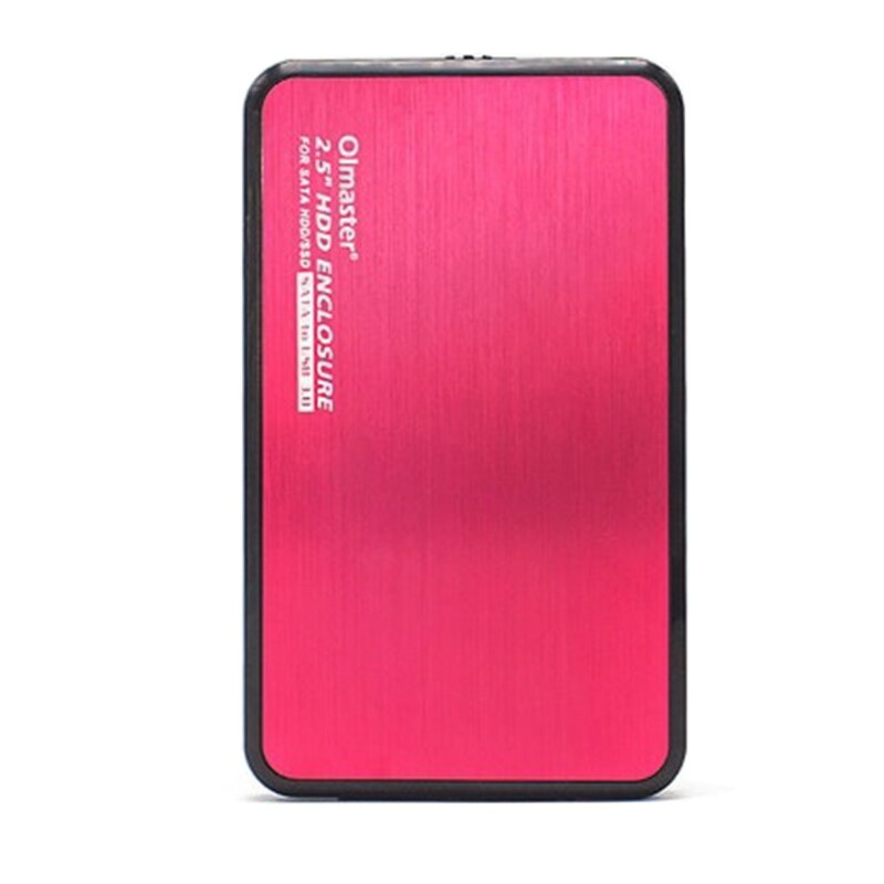 Olmaster 2.5 Inch SSD Notebook Hard Drive Box SATA External USB 3.0 8TB High-speed Transmission Hard-disk Enclosure: R