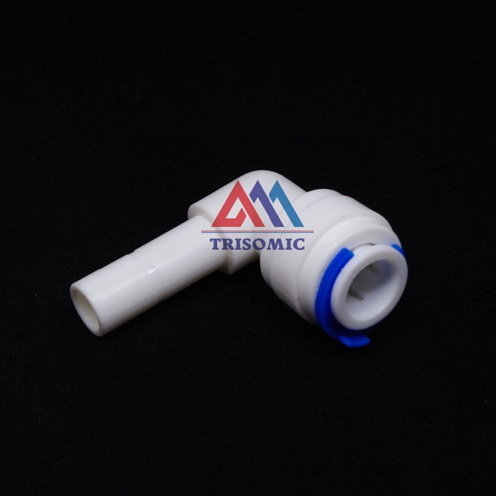 Elleboog 1/4 "OD Buis Quick Pushfit -3/8" OD Plug Fitting Aansluiting Aquarium RO Waterfilter Omgekeerde Osmose Systeem