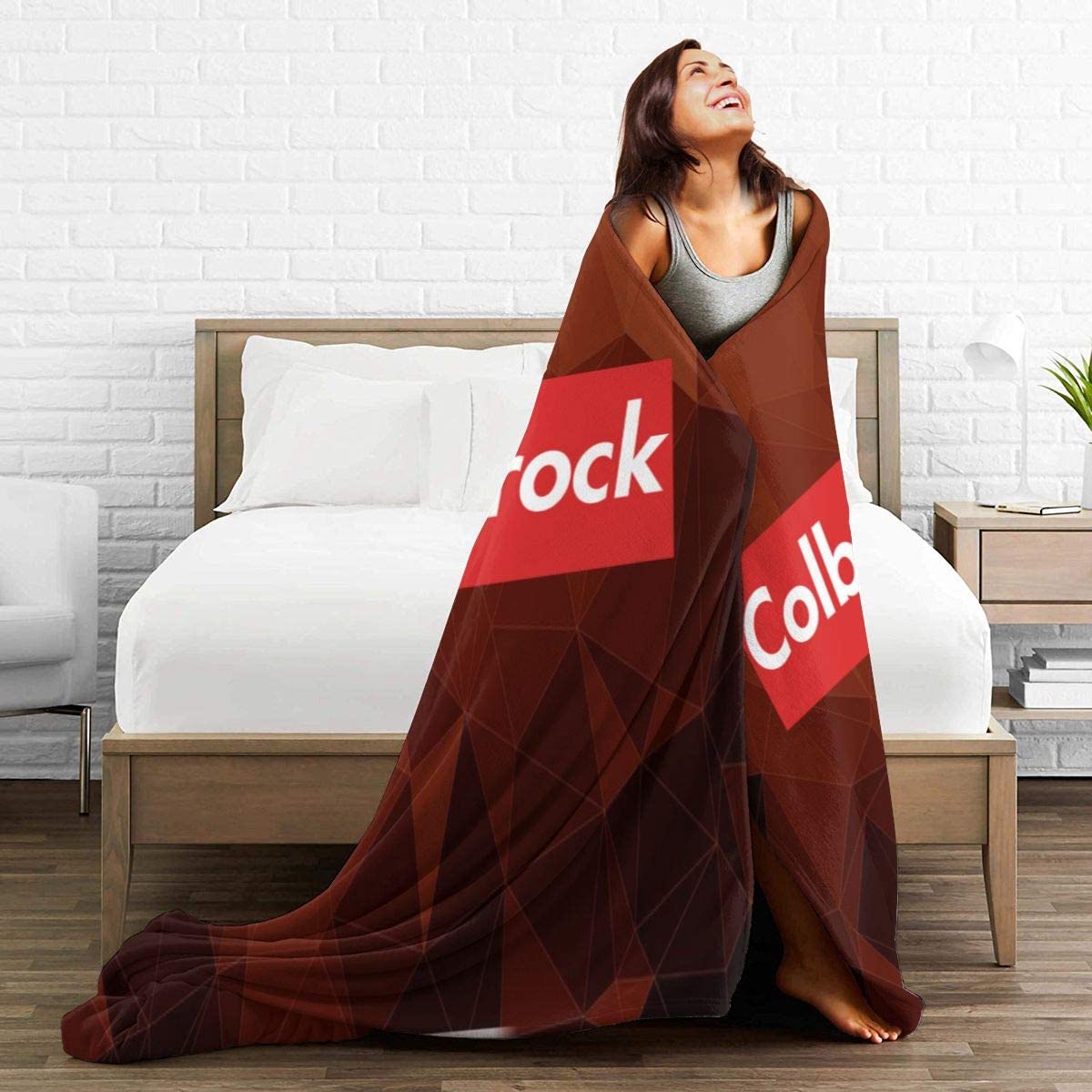 Stylish Colby-Brock Throw Blanket Suitable Ultra Soft Weighted Bedding Fleece Blanket for Sofa Bed Office Travel Multi-size