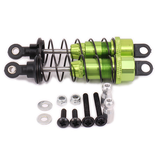 Amortisseur RCAWD 85MM pour voiture de loisir Rc 1/10 HPI série WR8 Flux 101212 107888 Type rempli d'huile: green