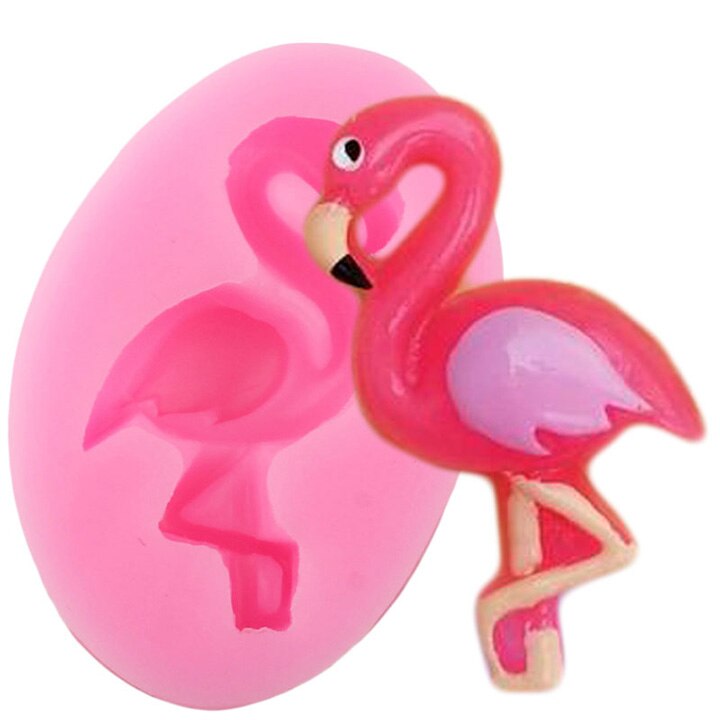 Moule en Silicone flamant rose, fleur, tortue, feuille, chocolat, Fondant, fête d&#39;été, outils de décoration de gâteaux, résine, argile: CD467