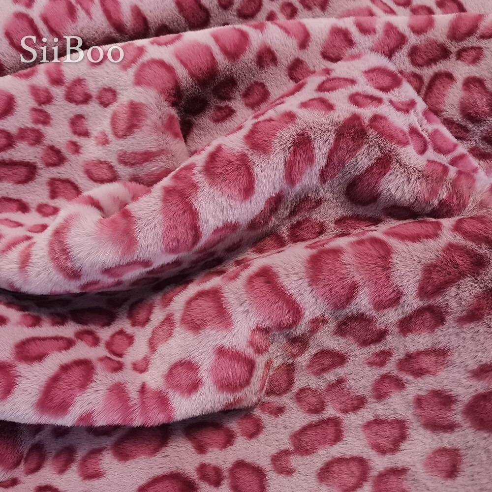 500g perzik rood grijs imitatie konijn korte pluche faux fur stof voor fotografie winterjas DIY thuis doek tela peluche SP5787