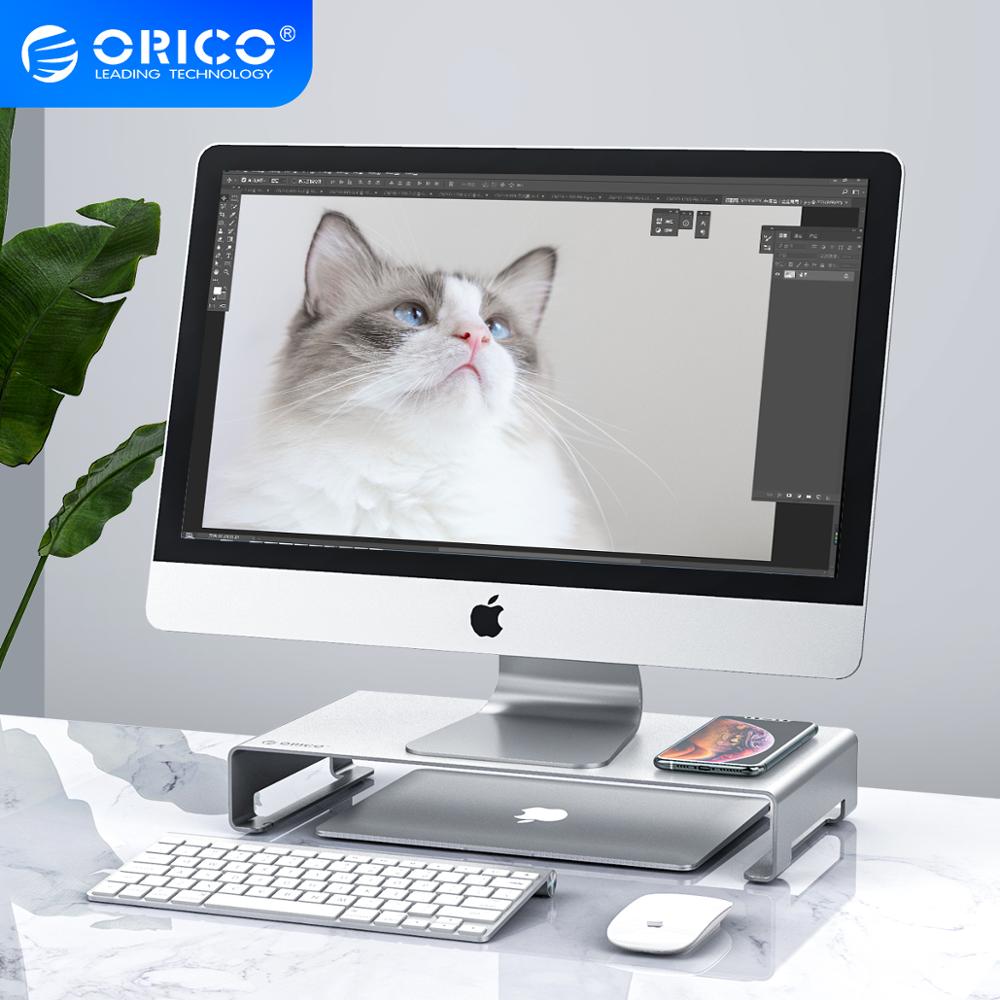 Orico KCS1 Draagbare Aluminium Monitor Stand Riser Computer Universele Metalen Laptop Stand Desktop Stand Voor Macbook Lenovo Dell