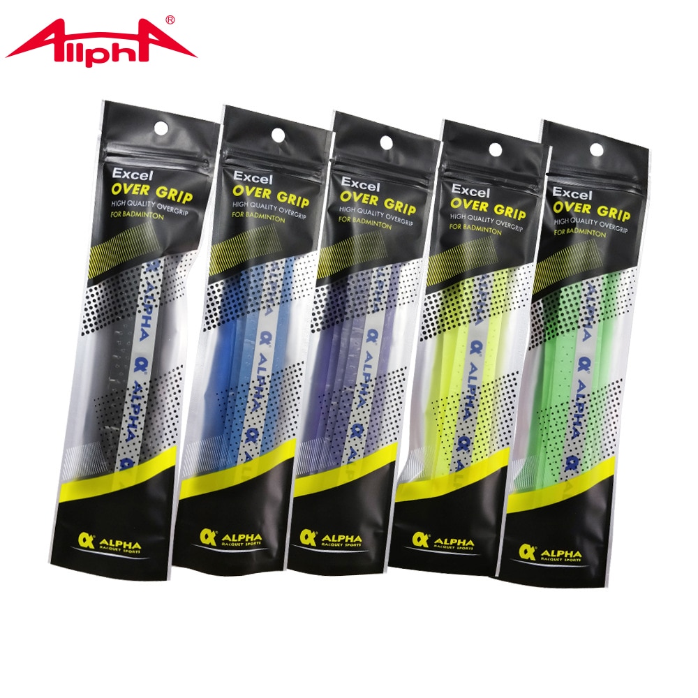 Alpha 5 st/lot tennis overgrip 0.7mm eva grips viscousper svettband perforerat andas bekvämt badmintongrepp tg -170