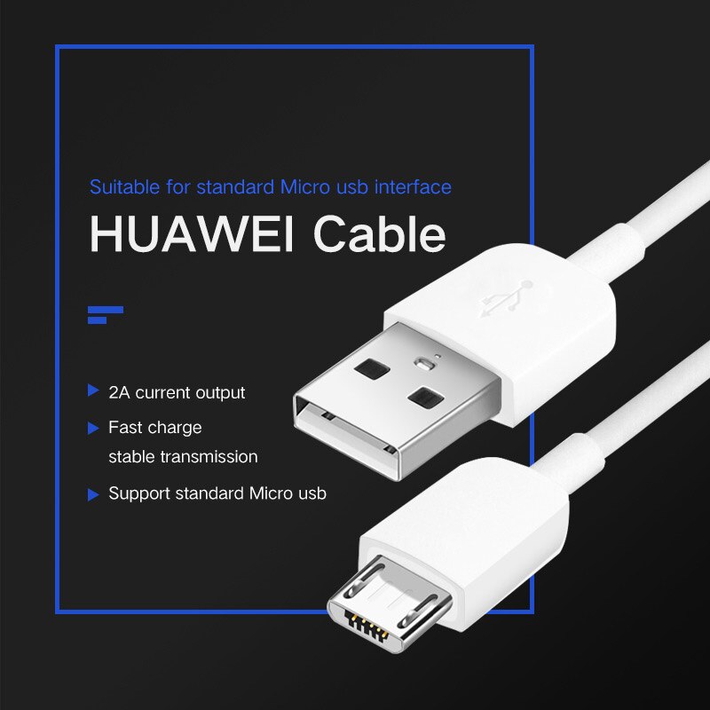 Huawei Kamerad8 Kamerad S Kamerad7 Kabel Mikro USB 2A schnell aufladen Original P8 Max P8 Lite P7 Ehre V9 Spielen 9i 9 Lite 8 7 7i 6 Plus