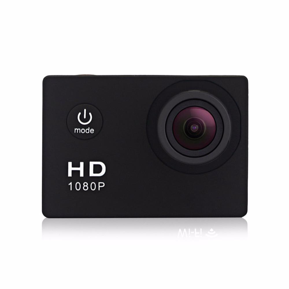 Eastvita vattentät sport actionkamera 720p hd cykling mini digital videokamera bil cykel dvr inspelare med monopod  r19: Svart