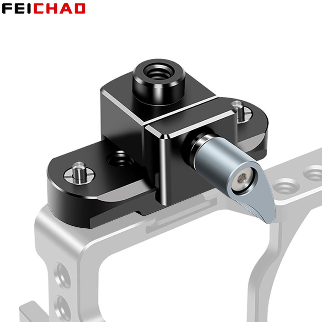 Standard NATO Rail Clamp with 54mm Quick Release Safety Rail 1/4 Mounting for DIY Magic Arm Camera Cage Rig Plate Monitor Holder