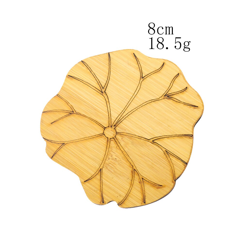 Posavasos de bambú Zen para té, antiincrustante tapete, soporte para taza de té, mesa de comedor, juego de té, posavasos, accesorio de cocina: 1PC   Style 03