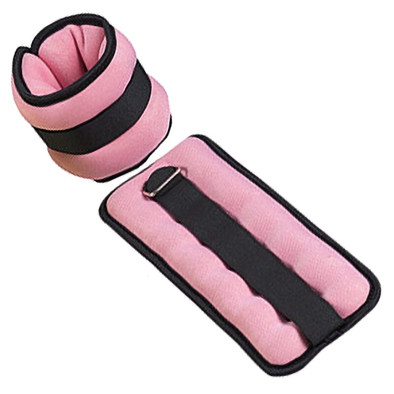 0.5kg/1kg vægte træning sandpose justerbar ben ankel håndled sandpose ombryder styrke vægtløftning fitness: 1kg lyserøde
