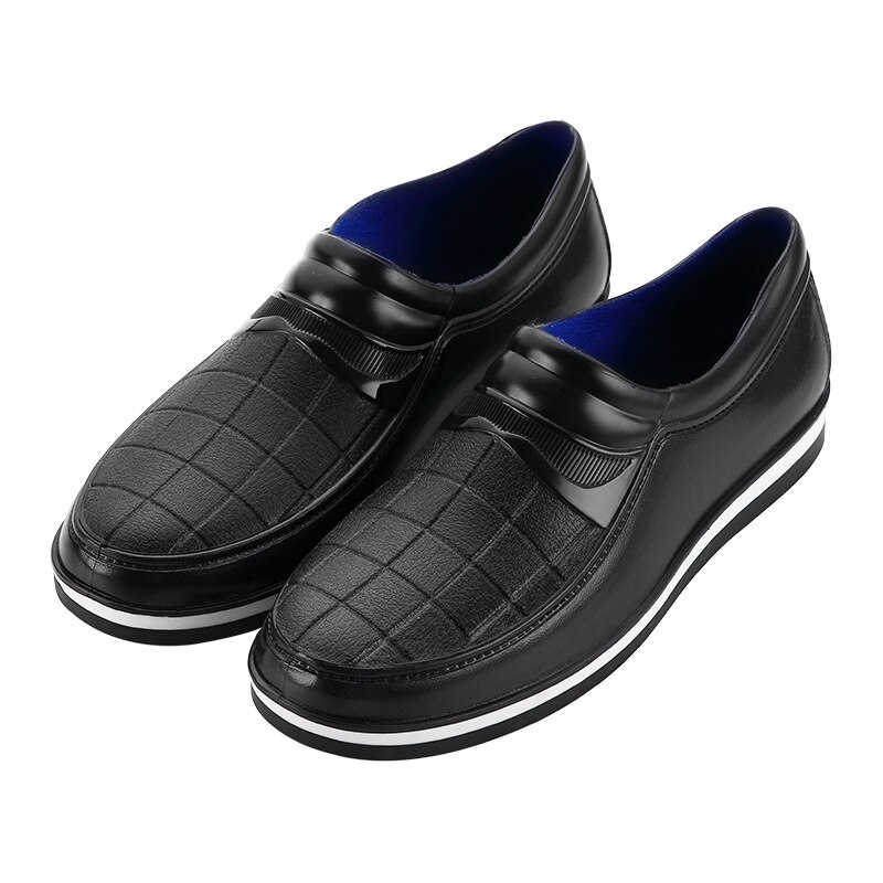 Aleafalling Keuken Firetwork Regen Schoenen Arbeid Plaats Mannen PVC Waterdichte All-seizoen Effen Regenlaarzen Fornuis's Volwassen Mannen Schoenen m95: 39