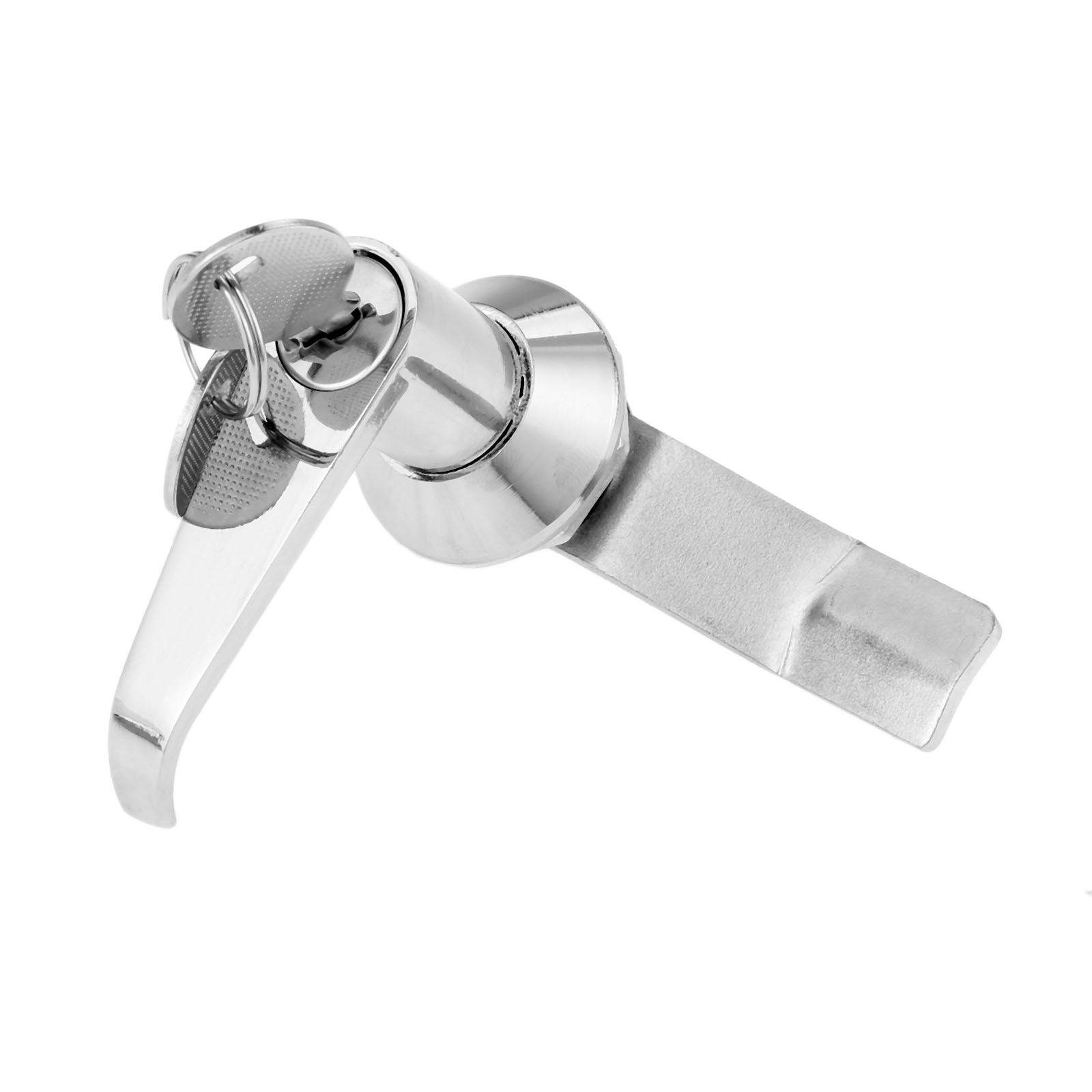 DRELD 1Pc 76mm Handle Panel Mount Cam Lock For Cabinet Door Mailbox Cupboard Distribution Box+2Pcs Keys +Locking Plate Hardware