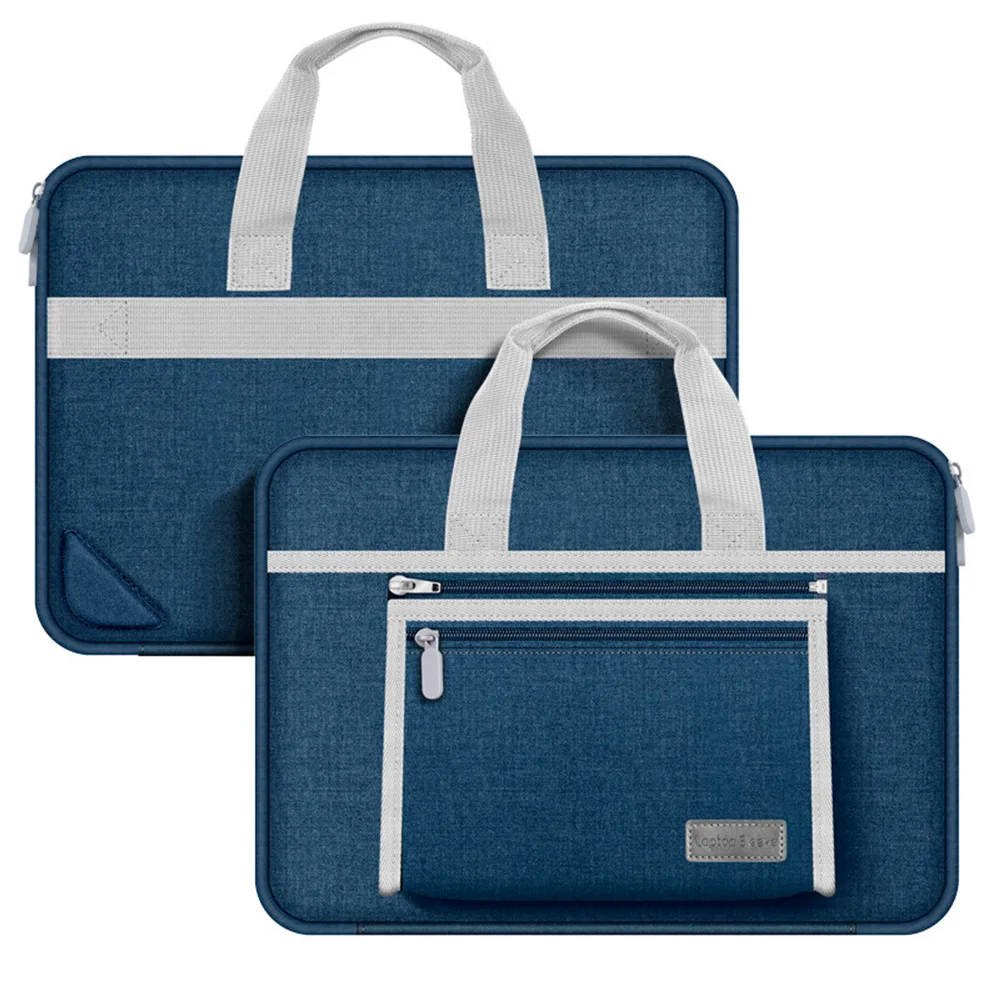 Laptop Bag Liner Bag Handbag Suitable for M1 M2 13 14 15.6 Inch Macbook Air Pro Huawei Asus Dell Waterproof Notebook Briefcase: 14Inches 350mm / Blue