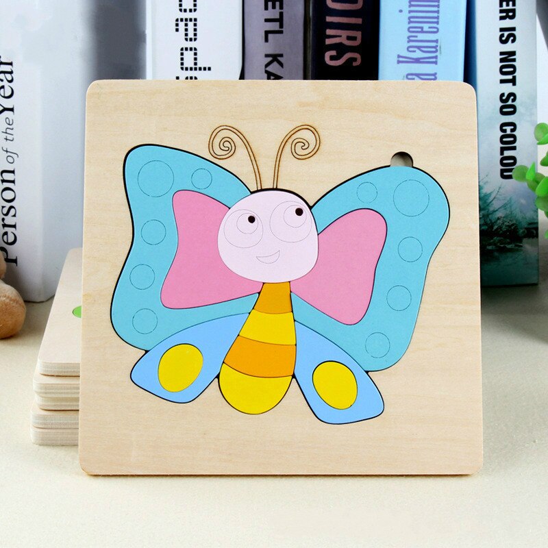 Holz Spielzeug 3D Puzzle Jigsaw Spielzeug Cartoon Tier Verkehrs Puzzles speicher Pädagogisches Spielzeug für Kinder Holz Puzzle Spielzeug Für Kinder